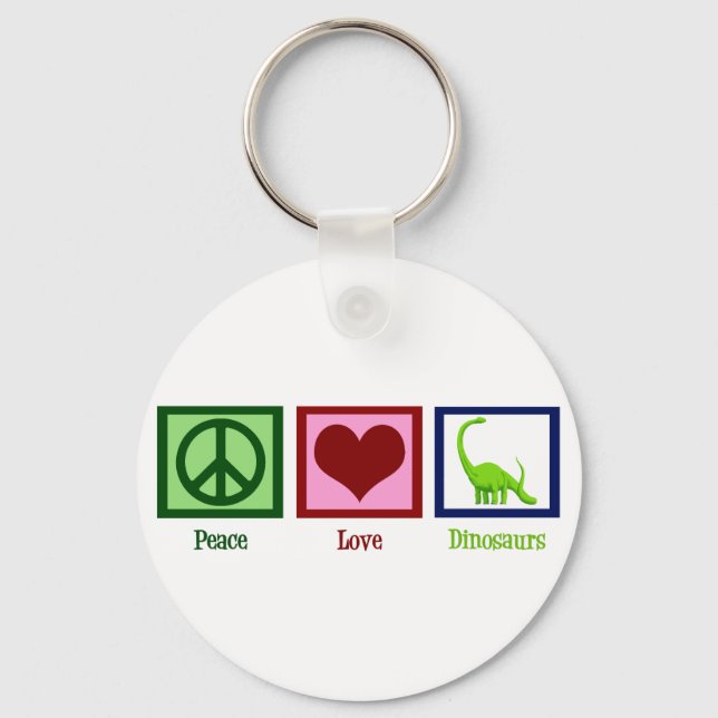 Chaveiro Dinossauros do Peace Love (Frente)