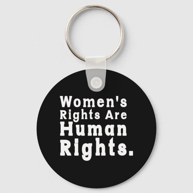 Chaveiro Direitos da Mulher são Direitos Humanos Roe contra (Frente)