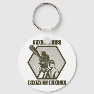 Chaveiro diretor da câmera do filme da tevê do filme