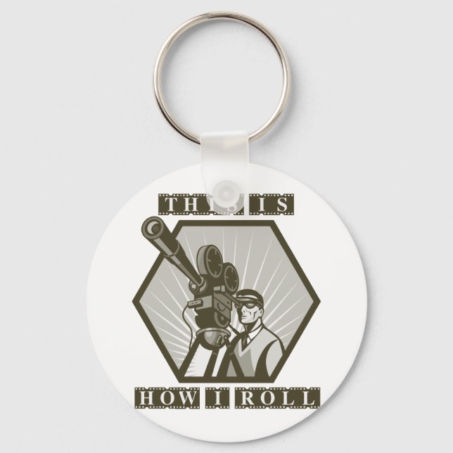 Chaveiro diretor de câmara de cinema (Frente)