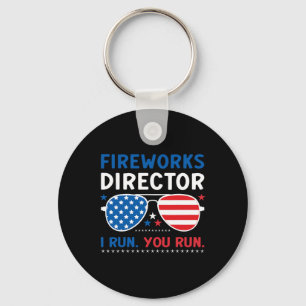 Chaveiro Diretor de Fogos de Artifício Eu Corro Você Corre