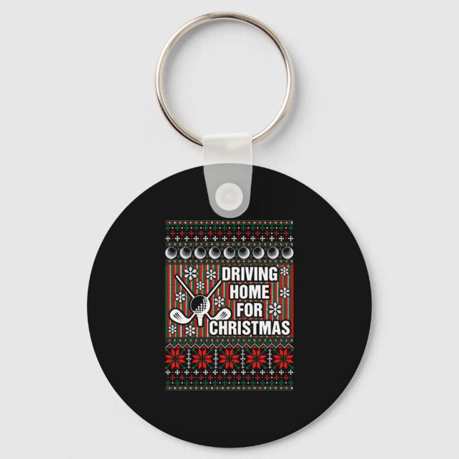 Chaveiro Dirigindo Para Casa Para Uma Camiseta De Golfe De  (Frente)