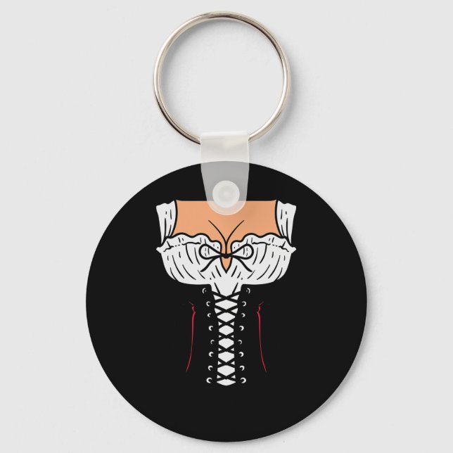 Chaveiro Dirndl Dress Costume Fale Fácil Halloween Okaba (Frente)