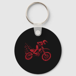 Chaveiro Dirt Bike Heart Biker Boys Mulheres Namorados D