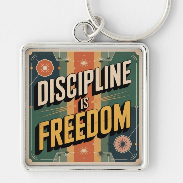 Chaveiro Disciplina É Liberdade (Frente)