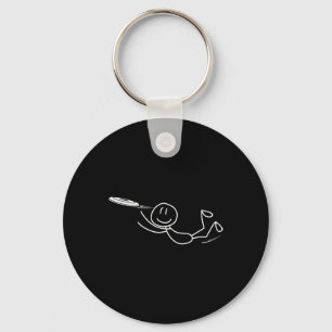 Chaveiro Disco Homem-Pau Disc Golf Engraçado Ultimate Frisb
