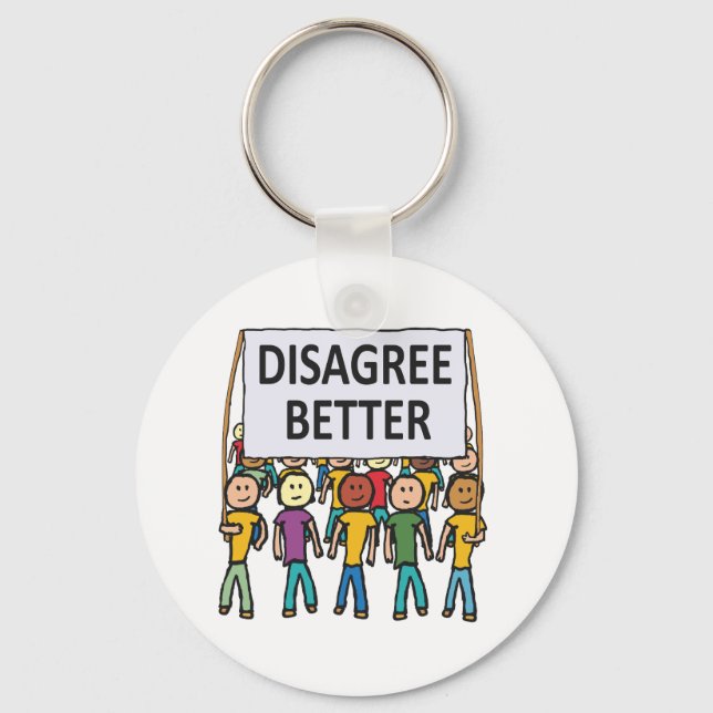 Chaveiro Discordo melhor (Frente)