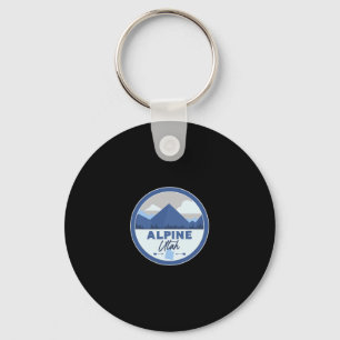 Chaveiro Distintivo Montanhas Alpine Utah Ut Souvenir de Ca