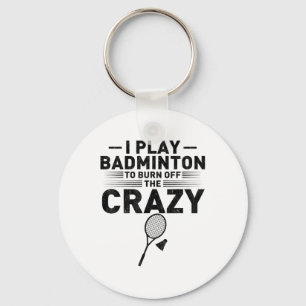 Chaveiro Dito Divertido Para Jogadoras de Badminton Mulhere