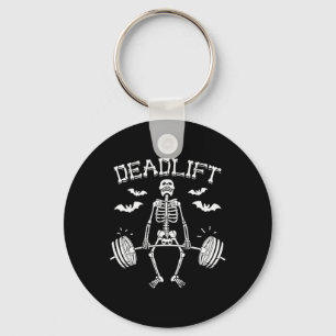 Chaveiro Dito engraçado de Halloween Esqueleto Barbell Giná