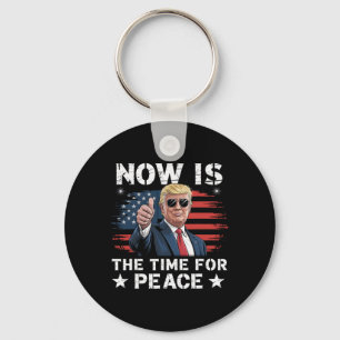 Chaveiro Dito engraçado de Trump Agora é a hora da paz 3