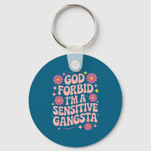 Chaveiro Dito engraçado Deus me livre sou um gângster sensí