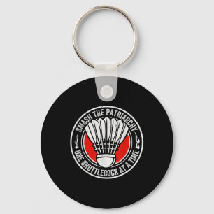 Chaveiro Dito Retro de Badminton - Citação Engraçada de Pet