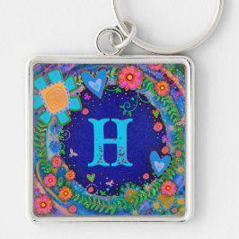 Chaveiro Diversão Blue Dragonfly Monograma Inspirividade Ch