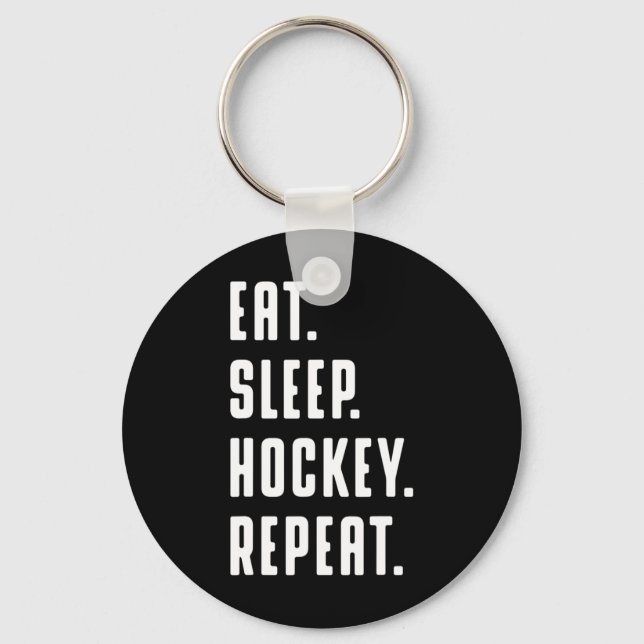 Chaveiro Diversão Coma Hockey Com Sono Repete Gráfico Diver (Frente)