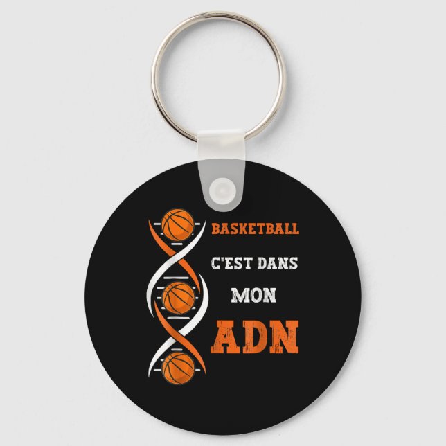 Chaveiro Diversão De Basquete É No Meu Dna Basquete (Frente)
