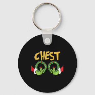 Chaveiro Diversão de Casais de castanha de Natal Ho