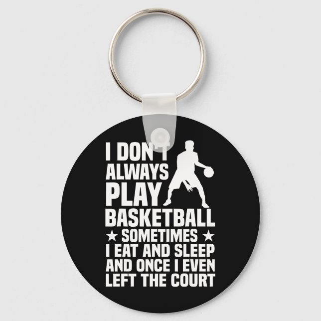 Chaveiro Diversão De Design De Basquete Para Homens (Frente)