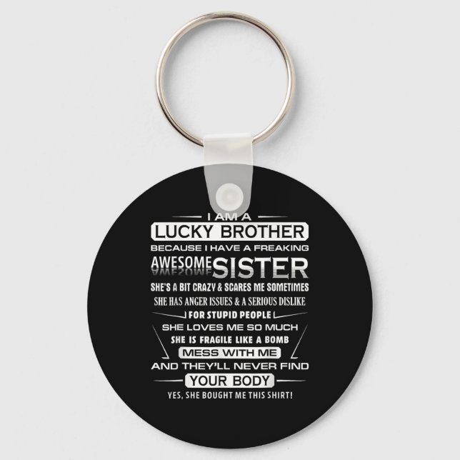 Chaveiro Diversão De Natal Para Irmão Da Irmã 1 (Frente)