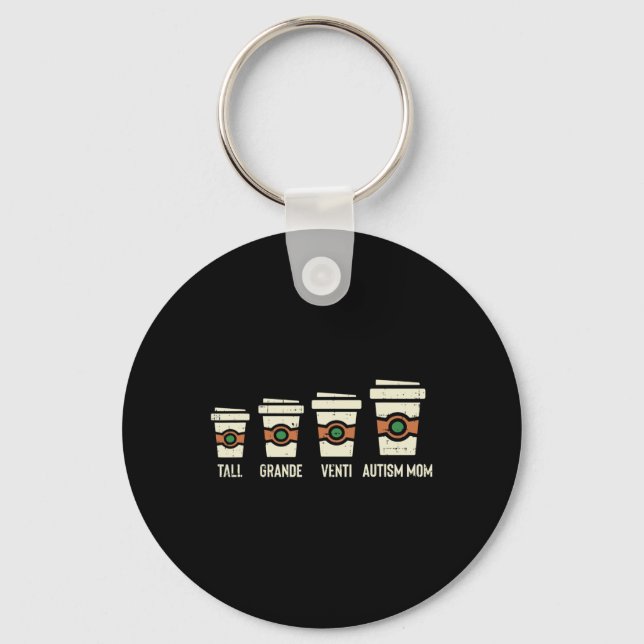 Chaveiro Diversão Dia das Mães Conscientização Café Mãe Aut (Frente)