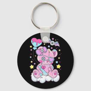 Chaveiro Diversão do Gótico Kawaii Pastel Bonito Urso Cêmul