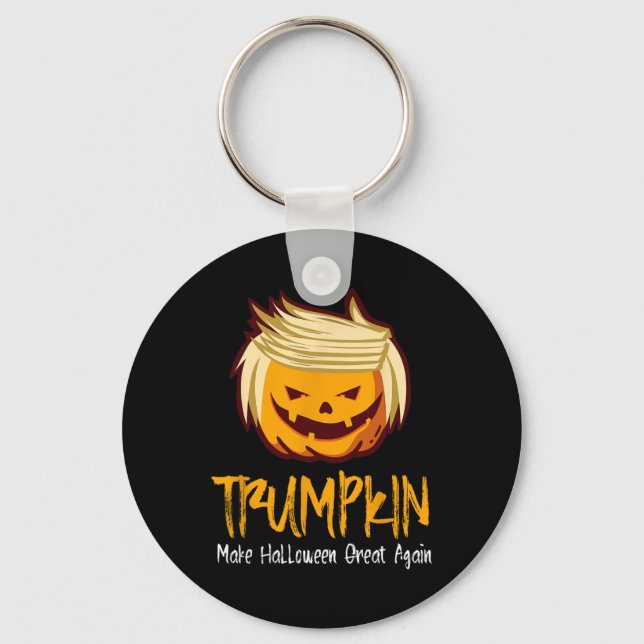 Chaveiro Diversão do Halloween Donald Trump Figurume Ideia (Frente)