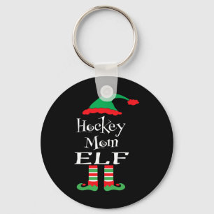 Chaveiro Diversão do Hockey Mãe Elf Xmas Família Matam Mulh
