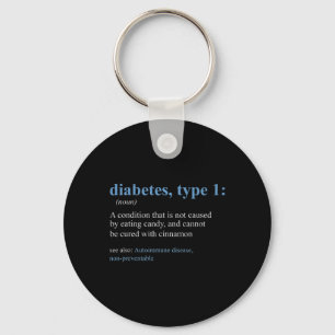 Chaveiro Diversão do sarcasmo T1d Diabetes Sensibilização p