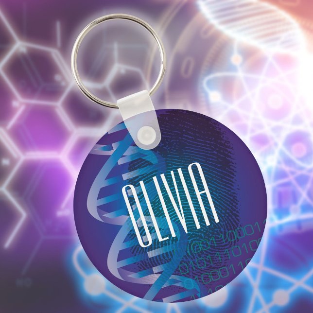 Chaveiro Diversão Impressão Digital de DNA Personalizada Ci (Fun Personalized DNA Fingerprint Medical Science Keychain)