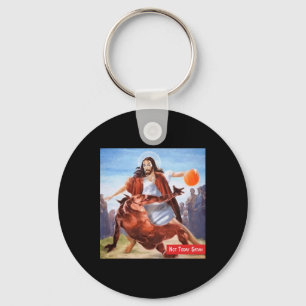Chaveiro Diversão Não Hoje Satã Jesus Cruzando Bysketbyll