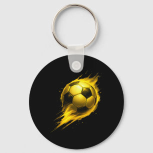 Chaveiro Diversão no Futebol Efeito Colorido Tie Dye Preto 