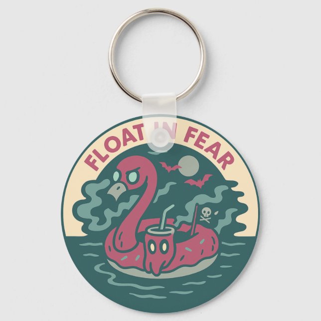 Chaveiro Diversão Pirata Flamingo Assustador (Frente)