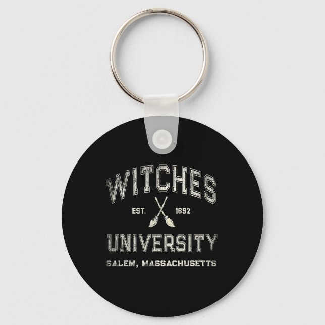 Chaveiro DIVERSÃO Wiccan WITCHES UNIVERSITY Salem Massachus (Frente)