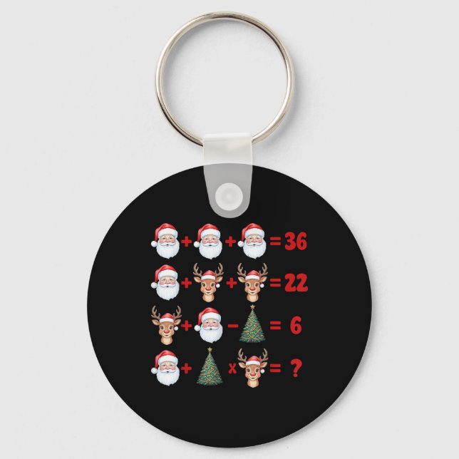 Chaveiro Divertido 67 Meme Natal Professor de Matemática Pa (Frente)