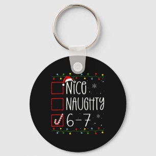 Chaveiro Divertido 67 Seis Sete Meme Natal Travesso Bom Lis