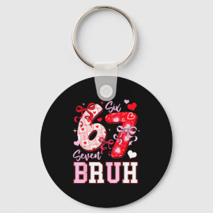 Chaveiro Divertido 67 Valentines Bruh Seis Sete Meme Coraçã