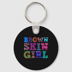 Chaveiro Divertido Brown Skin Girl Gift Melanin Queen Décim