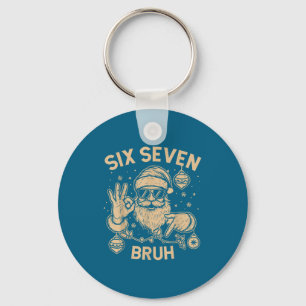 Chaveiro Divertido Bruh 67 Natal Papai Noel Seis Sete 6 7 M