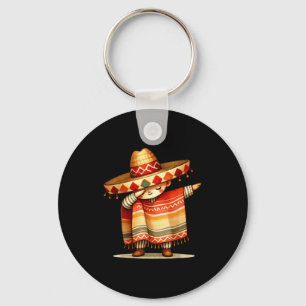 Chaveiro Divertido dabbing mexicano poncho sombrero cinco d