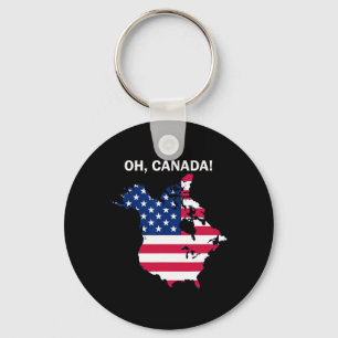 Chaveiro Divertido Donald Trump Oh Canadá EUA Bandeira Amer