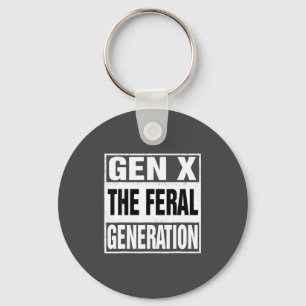 Chaveiro Divertido Geração X A Geração Feral Humor Retrô Di
