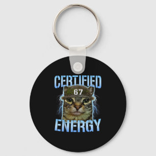 Chaveiro Divertido Seis Sete 67 Meme Certificado Energia Ma