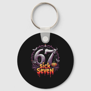 Chaveiro Divertido Seis Sete 6 7 Design de Meme Divertido D