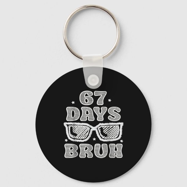 Chaveiro Divertido Seis Sete 6 7 Meme Professor 67 Dias Bru (Frente)