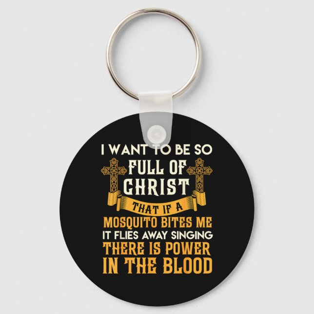 Chaveiro Divertido Servo Religioso Cristão Fiel de Deus (Frente)