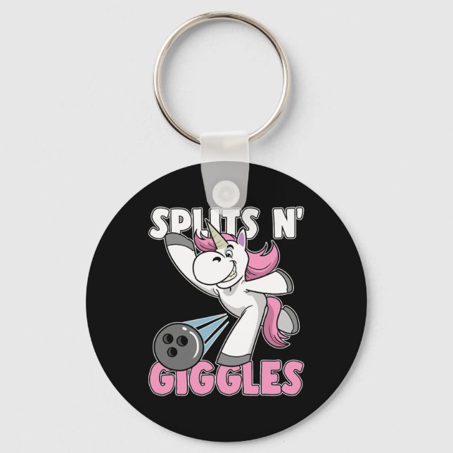 Chaveiro Divide N' Giggles Unicorn Boliche Bowler (Frente)