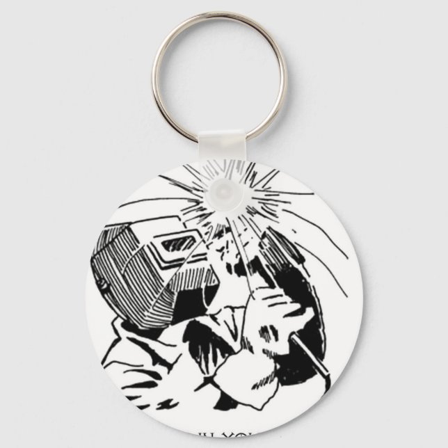 Chaveiro Divirta-se no seu cubículo, vou soldar! (Frente)