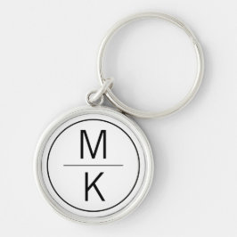 Chaveiro Divisor GL Branco Monograma