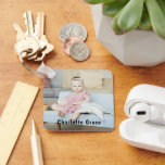 Chaveiro DIY Personalizar Foto e Nome Personalizados<br><div class="desc">Personalizado fácil de criar chaveiro - adicione suas próprias fotografias e texto de Ricaso</div>