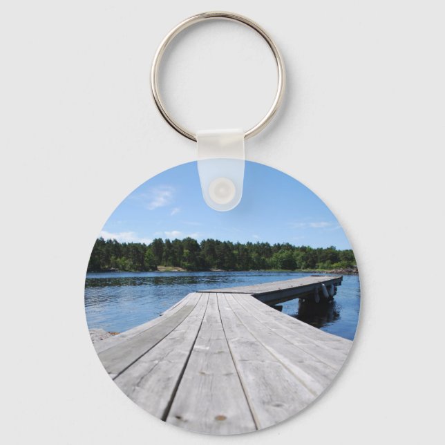 Chaveiro Diyll Summer num fiorde sueco solitário (Frente)